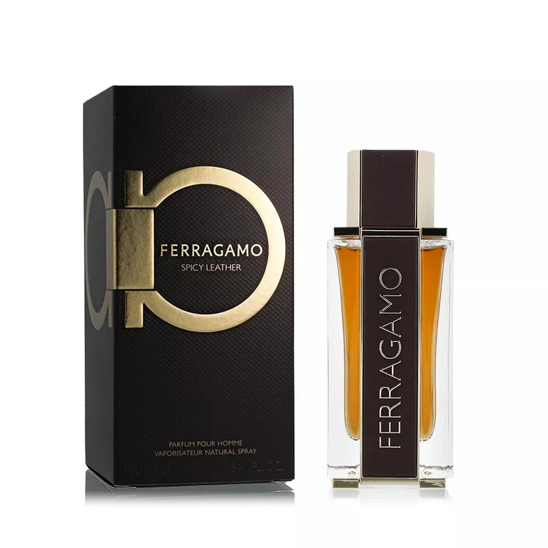 Salvatore Ferragamo Men's Spicy Leather EDP Spray 3.4 oz Fragrances EDP