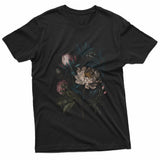 Dark Academia Botanical Peony Flower Gothic T-Shirt Peony