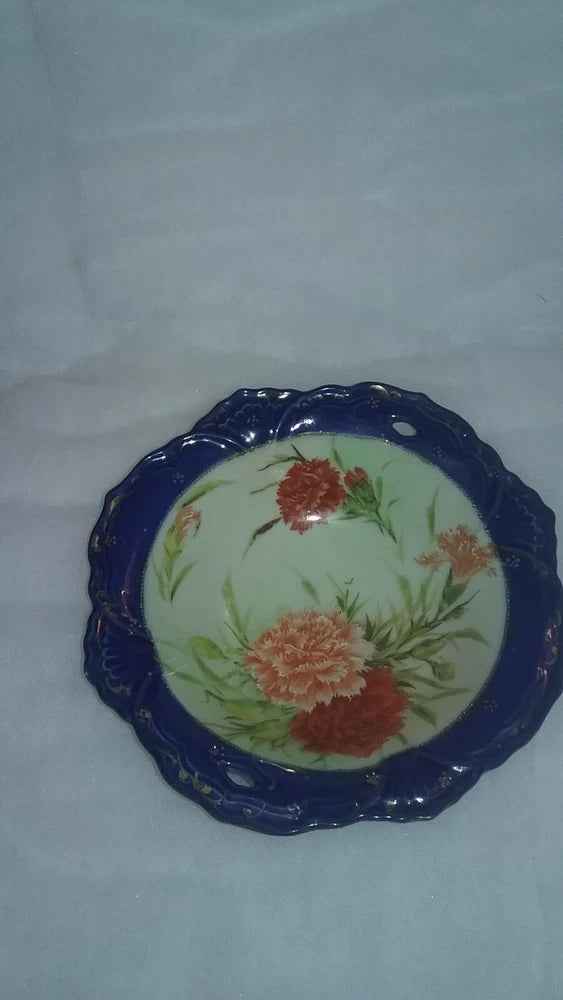 Vintage NAGOYA (SNB) Nippon hand painted bowl, carnations are the flowers Carnation