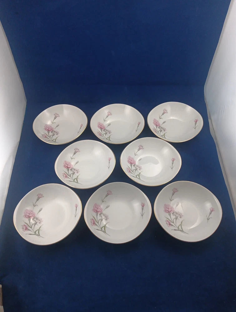 Vintage ROYAL COURT CARNATION Fine China Japan 8 Lugged Soup Bowl 6 1/4" INCHES Carnation