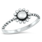 Cute Flower Sunflower Wholesale Ring New .925 Sterling Silver Band Sizes 4-10 Sunflower