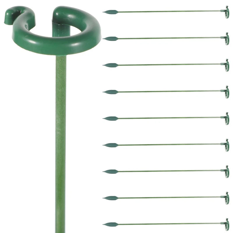 10 Pcs Gardening Plants Support Orchid Rod Plastic Flower Holders Stakes Garden Plants