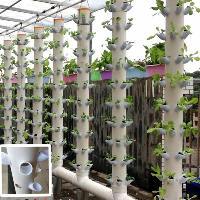 Hydroponic Colonization Pots Garden Vertical Tower Growing System Cups Soilless_ Garden Plants