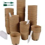 50 Biodegradable Garden Plant Nursery Pots with 20 Labels 3 15 Inch Diameter Garden Plants