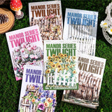 10Pcs Flowers Fence Paper Stickers Journal Card Scrapbooking Decorative Collage Sunflower