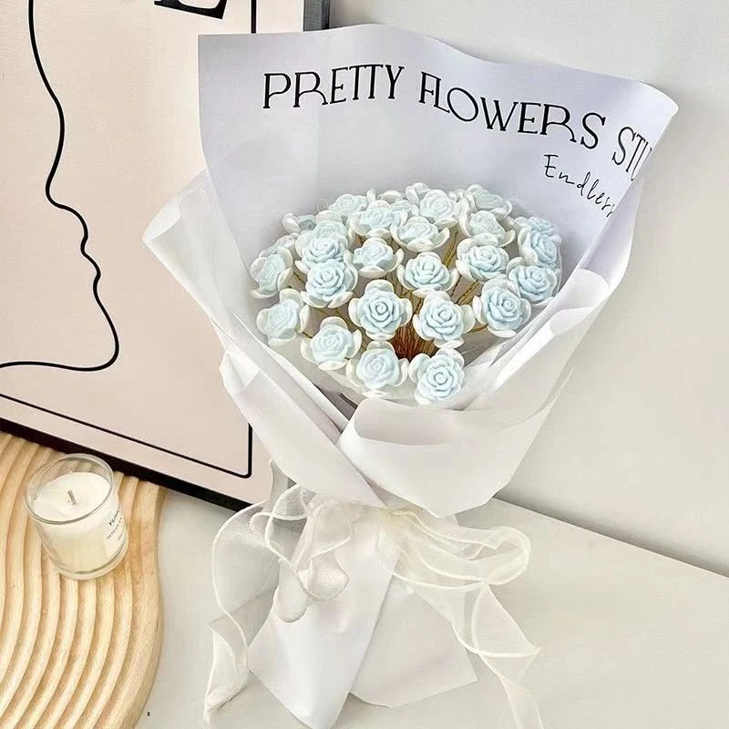 Bride Rose Bouquets Package Gifts Handmade Wedding Decor Flower Material Bouquet