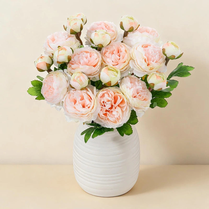 10Pcs 20Heads Peonies Artificial Flowers, Realistic Artificial Silk Ranunculu... Ranunculus