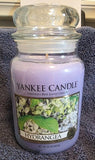 Hydrangea YANKEE CANDLE RETIRED 22 oz. Old Label Authentic Yankee Fragrance New Hydrangea