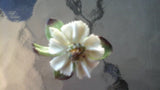 Vintage Cara China Staffordshire Bone China White Carnation Brooch England Carnation