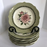 Princess House Vintage Garden 9" Luncheon Plates #1481 Lilac Hydrangea Set Of 8 Hydrangea