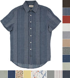 Taylor Stitch Men's Shirt The Short Sleeve California Casual Button-Up, Collared Roses
