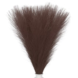 17.7in Pampas Grass Decor, 50pcs Artificial Pampas Grass Bulk, Dark Brown Pampas Grass