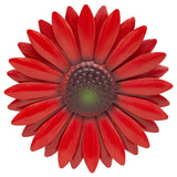 EASICUTI Red Sunflower Metal Flowers Wall Decor 6"L x 6"W, Red-2 Sunflower