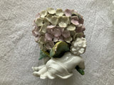 Precious Rare Centerpiece German Porcelain Collection Hydrangea Putti Hydrangea
