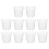 10 Pcs Garden Nursery Pots Plants Planter Starter Flower Plastic Orchid Garden Plants