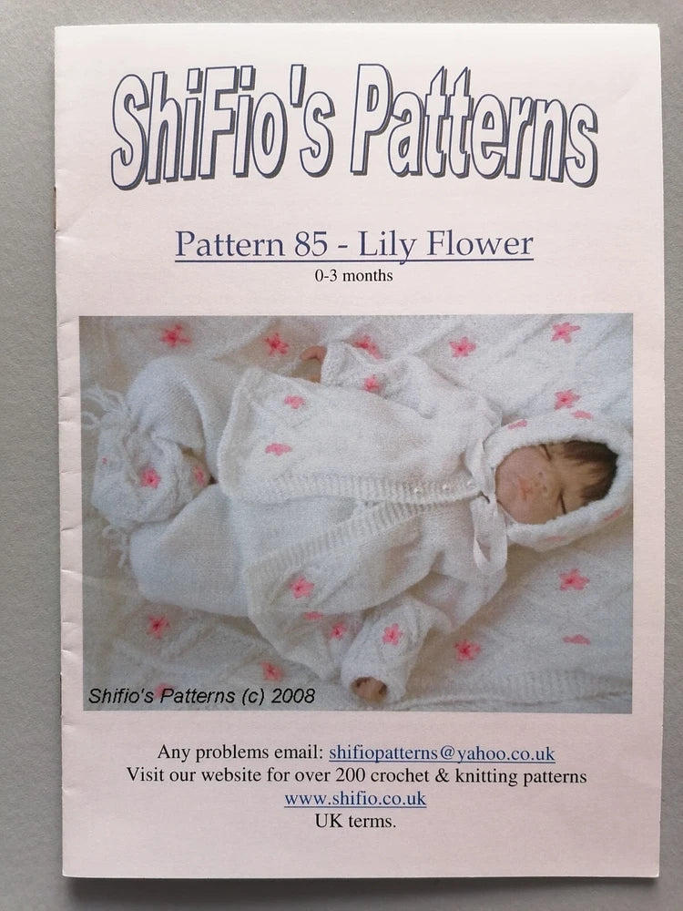 Knitting pattern booklet “Shifio's Patterns” Pattern 85 Lily Flower