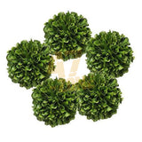 4" Artificial Boxwood Faux Balls Plant Indoor Outdoor Tabletop Decor Green Green Plant