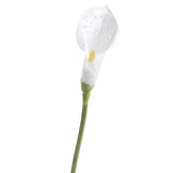 Artificial calla lily stem with iridescent beaded white bloom