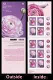 Canada 3375-3376 3376a Ranunculus P booklet 10 MNH 2023 Ranunculus