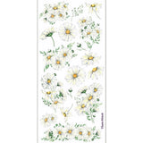 Violette Stickers - White Daisies - 1 Daisy Flowers Sticker Sheet - Scrapbooks Daisies