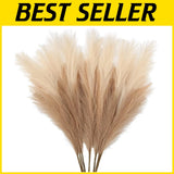Artificial Bulrush Reed Grass Vase Filler - 7 Pcs Pampas Grass