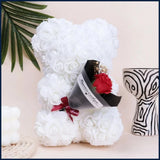 Foam Rose Teddy Bear Bouquet Gift for Weddings Mother's Day Decor Roses