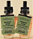 QTY 2 - Bath & Body Works BRIGHTEST BLOOM Wallflowers Home Fragrance Oil Refills Bouquet