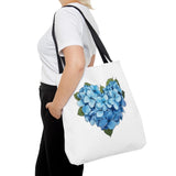 Hydrangea tote bag, flower bag, floral tote bag, canvas tote bag, mom gift. Hydrangea