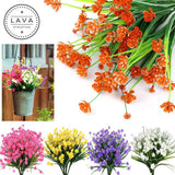 2/4x Artificial Flower Fake Daffodil Plants Decor Outdoor Home Garden Multicolor Roses