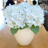 Lzracotz 4PCS 23 inch Hydrangea Artificial Flowers_Large White Real Touch Hyd... Hydrangea