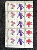 (2023) 1st class UK GB Stamps MNH Block Sheet SWEET PEA IRIS LILY Flowers Lily