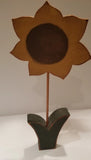 __Rustic Wooden FlowersÑHand PaintedÑ Use Indoors or Outdoors Sunflower