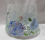 Yankee Candle Clear Crackle Jar Shade J/S Spring HYDRANGEAS Floral Flowers Hydrangea