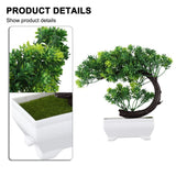 Kit Set Tool Plant Pot GARDEN HOME PLANT ARTIFICIAL BONSAI FAKE POTTED Green Plant