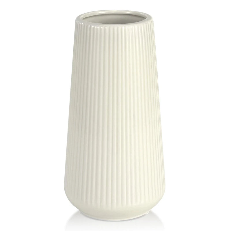 Beige Ceramic Vase, GUKJOB Cute Flower Vase for Pampas Grass, Home, Living R... Pampas Grass