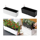 Rectangular Self Watering Planter for Garden Planting Vegetables or Flowers Garden Plants