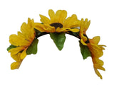 Ukrainian Sunflower Flower Headband, Vinok Sunflower