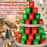 24 Days Flower Bouquet Building Blocks Christmas Advent Calendar Decor Sunflower