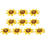 10 Pcs Sunflower Clip Hair Accessories Cute Decorative Hairpin for Girls Sunflower