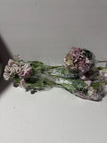 6 Head Faded Purple faux silk flowers Carnations. 5Ó Stem. 6 Bouquets Carnation