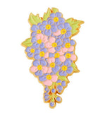 Purple Pink Hydrangea Flower Enamel Metal Lapel Pin Badge Broach Hat Cap Hydrangea