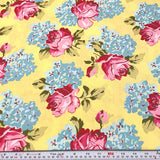 HTF Savon Bouquet Roses & Hydrangeas Verna Mosquera FreeSpirit By The Half Yard Hydrangea