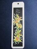Flower BOOKMARK Lily Lilium Destiny Raised in Oregon USA Yellow Flowers Lily
