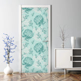 Floral pattern Repositionable Hydrangea color flowers Flower Door Sticker art Hydrangea