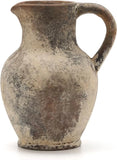 SIDUCAL Ceramic Rustic Farmhouse Vase with Handle, Terracotta Vase, Minimalist Pampas Grass