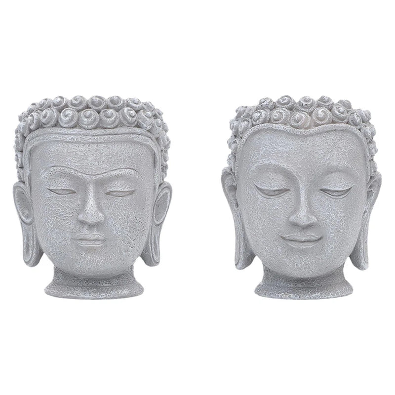 Buddha Head Flower Pot Decorative Figurine for Home Garden Table Centerpiece Garden Plants