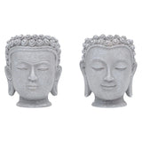 Buddha Head Flower Pot Decorative Figurine for Home Garden Table Centerpiece Garden Plants