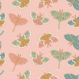 Moonbeam Dreams Cotton Fabric Butterfly Moth  Poppie Cottons By the Yard Flowering Plants