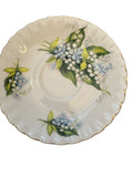 1 Vintage Royal Sutherland Lily Of The Valley Fine Bone China Saucer Lily