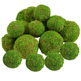 18 Pack Decorative Faux Dried Moss Balls - 6" & 2.2" Handmade Green Plant Sphere Green Plant